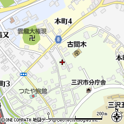 青森県三沢市古間木山79-4周辺の地図