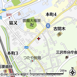 青森県三沢市三沢猫又121周辺の地図