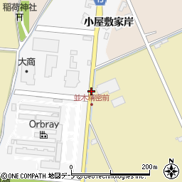 青森県黒石市下目内澤小屋敷町道添周辺の地図