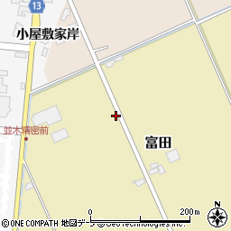 青森県黒石市富田93周辺の地図