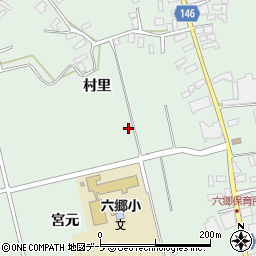 青森県黒石市三島周辺の地図