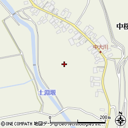青森県弘前市大川平岡周辺の地図
