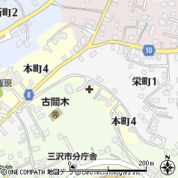 青森県三沢市古間木山142-16周辺の地図