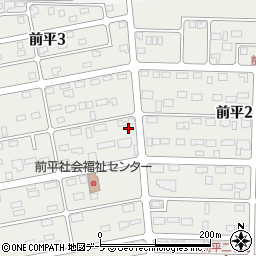 青森県三沢市前平周辺の地図