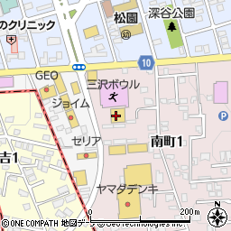 西松屋三沢南町店周辺の地図