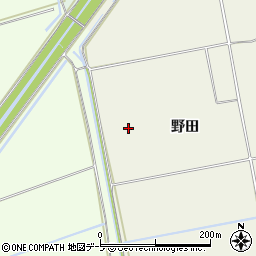 青森県弘前市大川野田周辺の地図