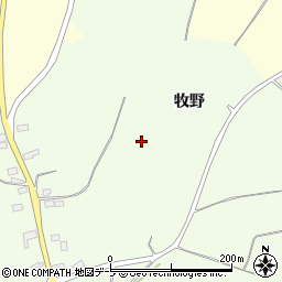 青森県弘前市高杉牧野周辺の地図