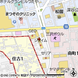 東京靴流通センター　アクロス三沢店周辺の地図