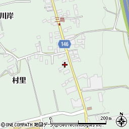 青森県黒石市三島村里40周辺の地図
