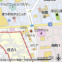 マクドナルド三沢店周辺の地図