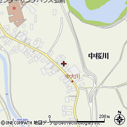 青森県弘前市大川中桜川6周辺の地図