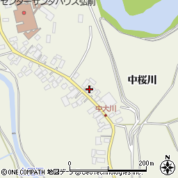 青森県弘前市大川中桜川7周辺の地図