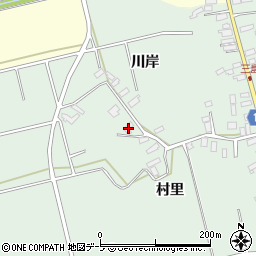 青森県黒石市三島村里1周辺の地図