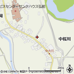 青森県弘前市大川中桜川10周辺の地図