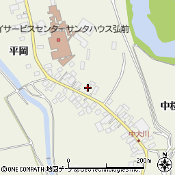 青森県弘前市大川中桜川13周辺の地図