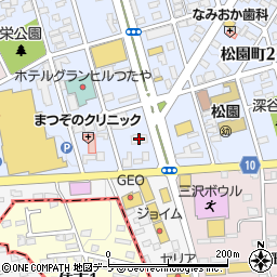 青森銀行松園町支店周辺の地図