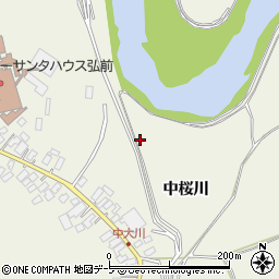 青森県弘前市大川中桜川46周辺の地図