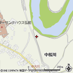 青森県弘前市大川中桜川45周辺の地図