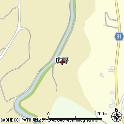 青森県弘前市鬼沢広野周辺の地図