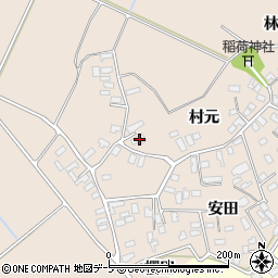 青森県黒石市西馬場尻村元27周辺の地図