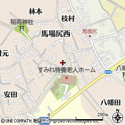 青森県黒石市西馬場尻林本3周辺の地図