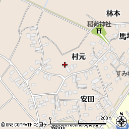 青森県黒石市西馬場尻村元63周辺の地図
