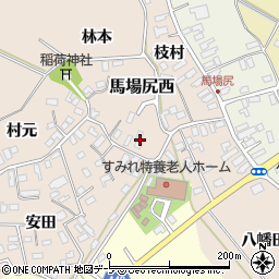 青森県黒石市西馬場尻林本16周辺の地図