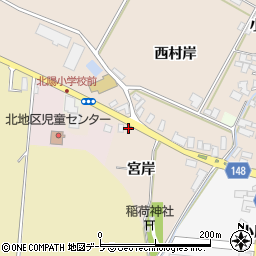 青森県黒石市小屋敷宮岸15周辺の地図