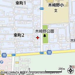 青森県三沢市東町2丁目11周辺の地図