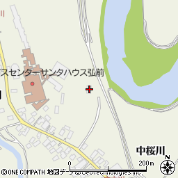 青森県弘前市大川中桜川52-4周辺の地図