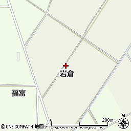 青森県南津軽郡藤崎町中島岩倉周辺の地図