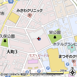 三沢市大町ビードル駐車場周辺の地図