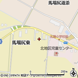 青森県黒石市馬場尻東25-16周辺の地図