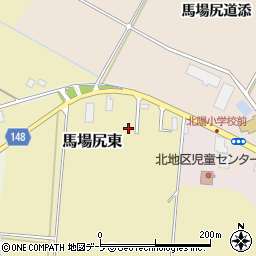 青森県黒石市馬場尻東25-11周辺の地図