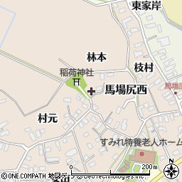 青森県黒石市西馬場尻村元93周辺の地図