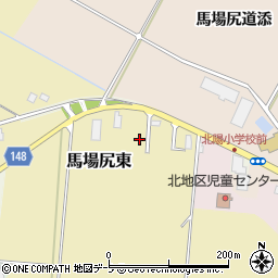 青森県黒石市馬場尻東25-8周辺の地図