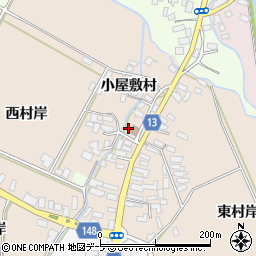 青森県黒石市小屋敷小屋敷村周辺の地図