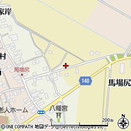青森県黒石市馬場尻東9周辺の地図