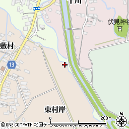 青森県黒石市小屋敷（小十川添）周辺の地図