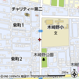 青森県三沢市東町周辺の地図