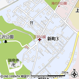 三沢公園周辺の地図