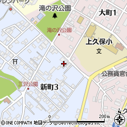 三沢中央病院白葉寮周辺の地図