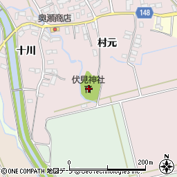伏見神社周辺の地図