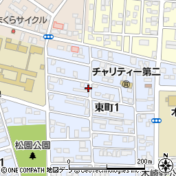 青森県三沢市東町1丁目周辺の地図