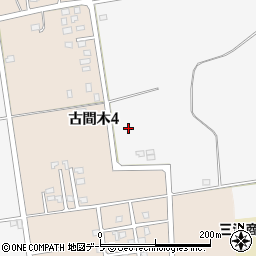 青森県三沢市犬落瀬古間木周辺の地図