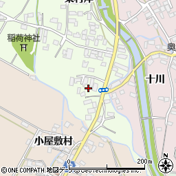 青森県黒石市飛内飛内周辺の地図