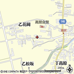 青森県黒石市高舘甲松坂65周辺の地図