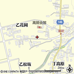 青森県黒石市高舘甲松坂61周辺の地図