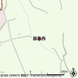 青森県藤崎町（南津軽郡）五林（藤巻西）周辺の地図