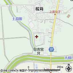 青森県弘前市青女子桜苅388周辺の地図